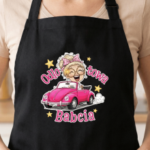 Fartuch kuchenny prezent upominek z okazji Dnia Babci i Dziadka czarny FAR2