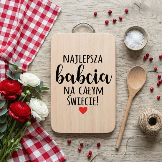 Deska do krojenia śmieszny prezent z okazji Dnia Babci i Dziadka DES10