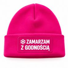 Czapka zimowa różowa prezent mikołaja urodziny święta ŚMIESZNA UNISEX CZA6
