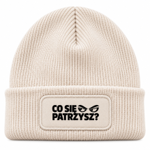 Czapka zimowa Kremowa prezent mikołaja urodziny święta ŚMIESZNA UNISEX CZA4