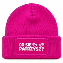 Czapka zimowa Różowa prezent mikołaja urodziny święta ŚMIESZNA UNISEX CZA4