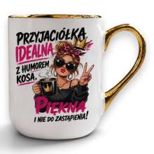 Złoty kubek prezent dla koleżanki przyjaciółki ślub urodziny imieniny ZŁB15 Złoty kubek prezent dla koleżanki przyjaciółki ślub urodziny imieniny ZŁB15