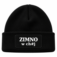 Czapka zimowa czarna prezent mikołaja urodziny święta ŚMIESZNA UNISEX CZA5