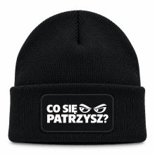 Czapka zimowa czarna prezent mikołaja urodziny święta ŚMIESZNA UNISEX CZA4