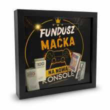 Prezent dla Gracza Skarbonka Ramka 3D na Konsolę 25x25 Personalizowana s97