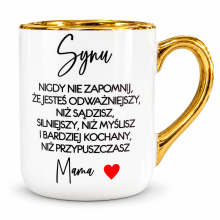 Kubek dla Syna od Mamy z Nadrukiem Prezent na Urodziny Dzień Dziecka ZŁB22