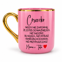 Kubek dla Córki od  Mamy i Taty z Nadrukiem Prezent na Urodziny ZŁB24