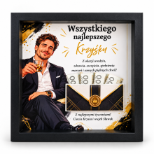 Prezent na urodziny 18 30 40 50 Ramka na Pieniądze Kartka 3D Grawer S110