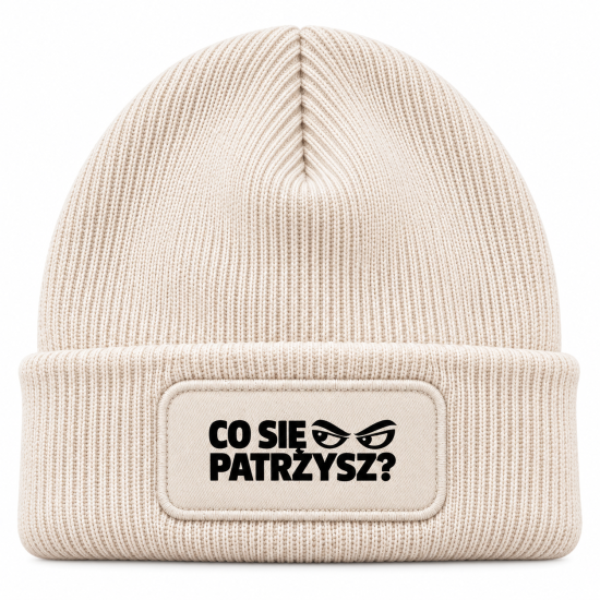 Czapka zimowa Kremowa prezent mikołaja urodziny święta ŚMIESZNA UNISEX CZA4