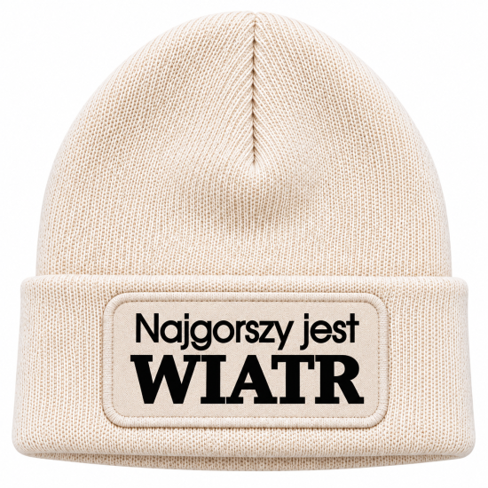 Czapka zimowa kremowa prezent mikołaja urodziny święta ŚMIESZNA UNISEX CZA2