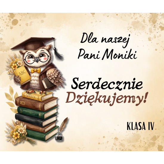Drewniane Pudełko skrzynka na merci Prezent dla nauczyciela zakończenie S60