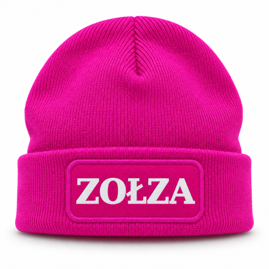 Czapka zimowa Różowa prezent mikołaja urodziny święta ŚMIESZNA UNISEX CZA3