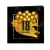 Zaproszenia na 18 urodziny Czarne Gold 10szt PR 418