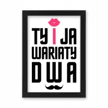 Śmieszny prezent ramka A3 plakat Walentynki kobiet PR 633