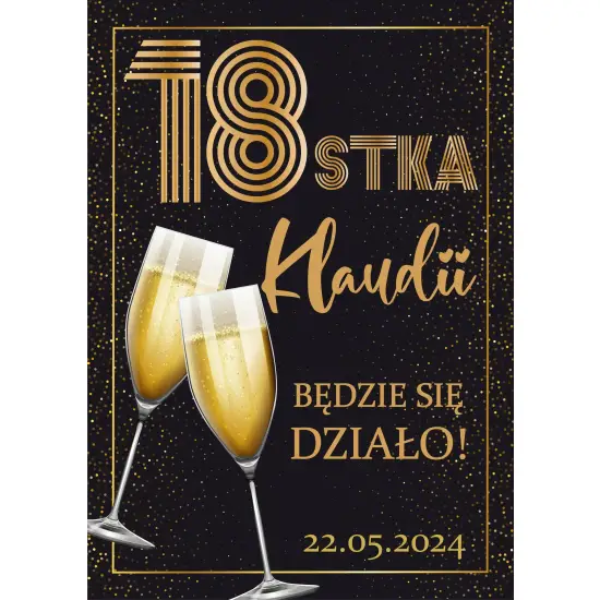 Naklejki na butelki z okazji 18 30 50 urodzin N9 PR 270