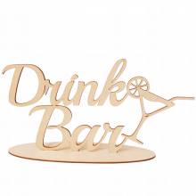 Napis na Drink Bar na Stół Alkoholowy wesele slub