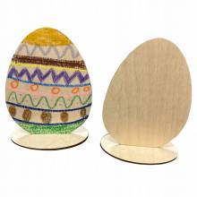 Jajko jajka Wielkanocne stojące do samodzielnego malowania czyste 5 sztuk