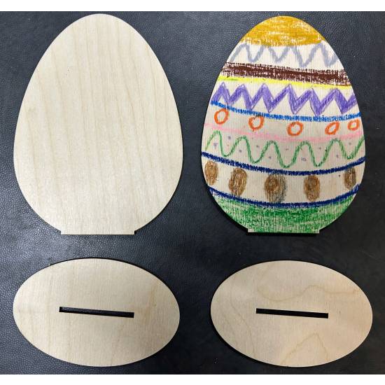 Jajko jajka Wielkanocne stojące do samodzielnego malowania czyste 5 sztuk