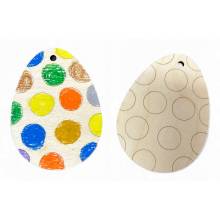 Jajko jajka Wielkanocne stojące do samodzielnego malowania zarys 10 sztuk