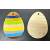Jajko jajka Wielkanocne stojące do samodzielnego malowania zarys 10 sztuk